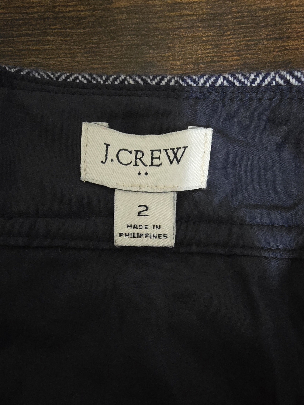 J.Crew Factory Women’s Herringbone A-Line Mini Skirt In Size 2